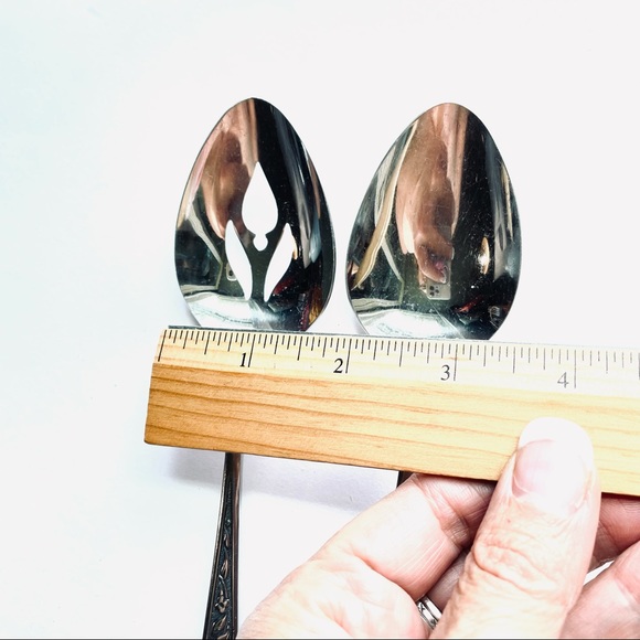 Ekco Eterna Santiago stainless flatware serving spoons - Picture 4 of 7